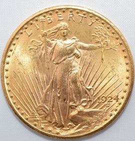 1924 U.S. SAINT-GAUDENS DOUBLE EAGLE GOLD COIN