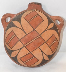 NATIVE AMERICAN TERRA COTTA CANTEEN