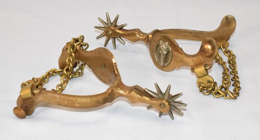 NORTH & JUDD HERCULES BRONZE HORSEHEAD SPURS