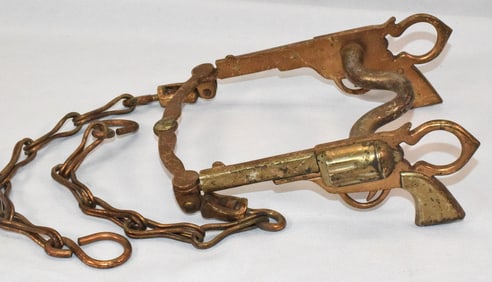 NORTH & JUDD FIGURAL COLT PISTOL HORSE CURB BIT