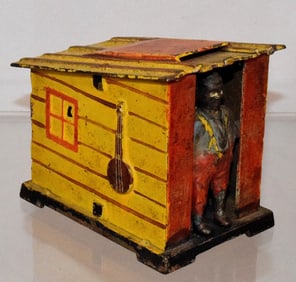 J.& E STEVENS CABIN MECHANICAL BANK