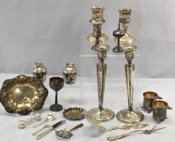 STERLING, JUDAS & WEIGHTED STERLING PIECES.