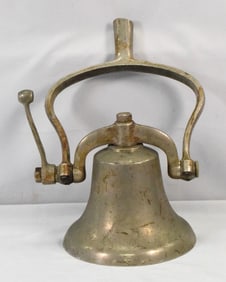 NICKLE PLATED BRONZE RAILROAD LOCOMOTIVE BELL