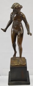 HANS KECK NUDE BRONZE SCULPTURE
