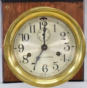VINTAGE SETH THOMAS SHIP'S BELL MARINE CLOCK