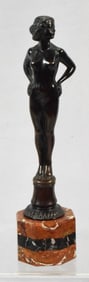 ELISABETH ECKART BRONZE NUDE SCULPTURE