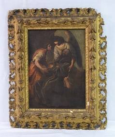 OLD MASTER ITALIAN RELIGIOUS SCHOOL OIL PAINTING