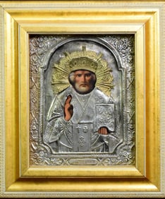 RUSSIAN ORTHODOX ICON OF ST. NICHOLAS