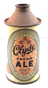 ANTIQUE ADVERTISING CAN OF CLYDE CREAM ALE