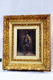 19TH CENTURY SIGNED TREAT NOBLEMAN OIL PAINTING