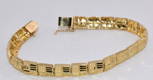 14K YELLOW GOLD BRACELET