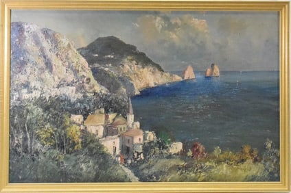 UGO MAZZOLARI OIL PAINTING (1873-1946)