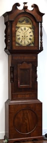1825 MAHOGANY GEORGIAN LONDON GRANDFATHER CLOCK