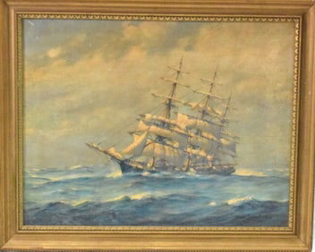 FRANK VINING SMITH (1879 - 1967) NAUTICAL PAINTING