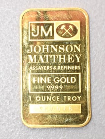 ONE OUNCE .999 FINE GOLD BAR