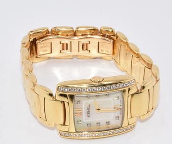 18k & DIAMOND EBEL BRASILIA WRIST WATCH