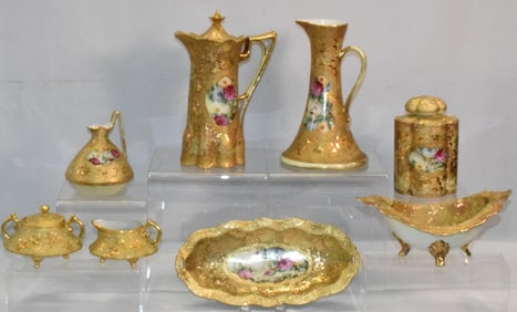 19TH/20TH JAPANESE NIPPON HAND PAINTED PORCELAIN