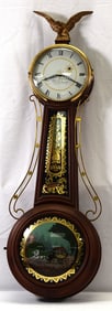ELMER STENNES WALL BANJO CLOCK
