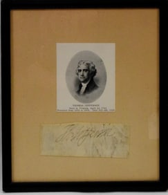 THOMAS JEFFERSON CUT SIGNATURE