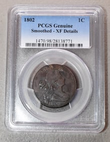 US 1802 1 CENT  DRAPED BUST