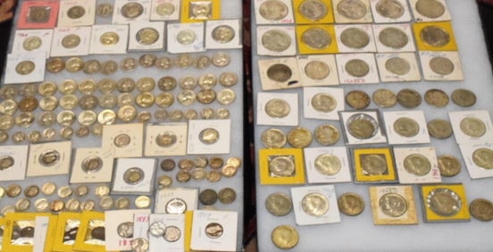 US ASSEMBLED SILVER COINS & US COINS