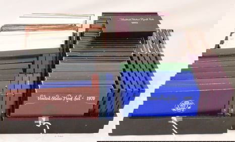 10 SILVER COMMEMORATIVES & 78 PROOF COIN SETS