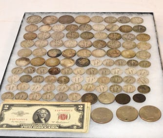 US SILVER COINS, CURRENCY & OTHER COINS