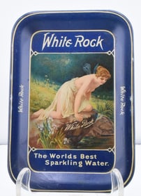 WHITE ROCK SPARKING WATER ADVERTISING TIP TRAY