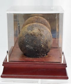 EARLY AMERICAN MORTAR CANNON BALL