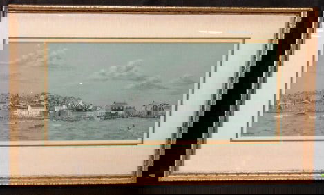 RUTH EDWARDS CHARCOAL WESTPORT POINT PAINTING