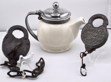 3 ASSEMBLED NEW YORK & CT RAILROAD ANTIQUE ITEMS