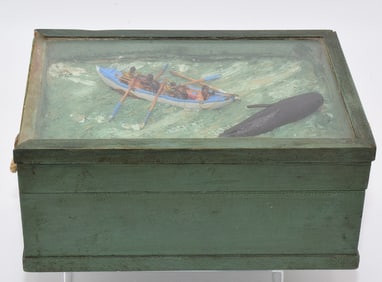 GREEN DIORAMA JEWELRY BOX