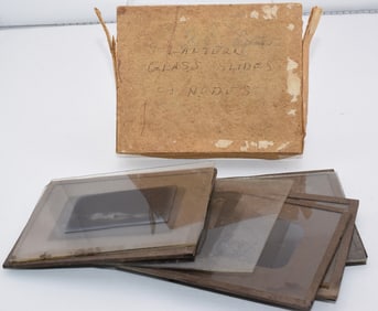 ANITQUE NUDE GLASS SLIDES