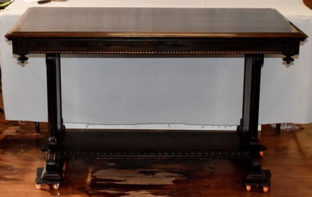 PAINE FURNITURE MAHOGANY FLAT TOP CONSOLE TABLE