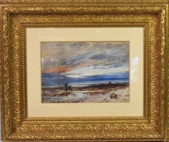 WILLIAM CARLOW (1847-1889) GOUACHE PAINTING