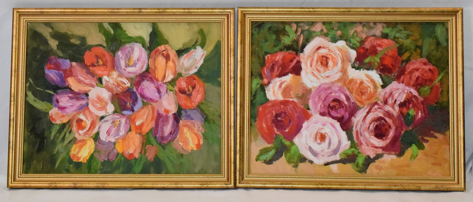 PAIR OF AMERICAN SCHOOL OIL ON BOARD PAINTINGS (1 of 3)