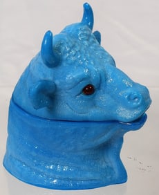 BULL'S HEAD MUSTARD JAR