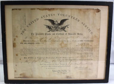 CIVIL WAR UNION HONORABLY DISCHARGE 1864
