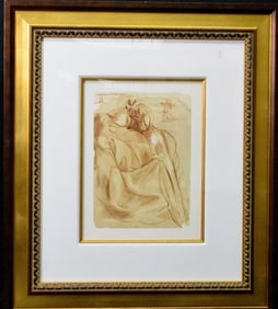 SALVADOR DALI WOOD CUT ENGRAVING