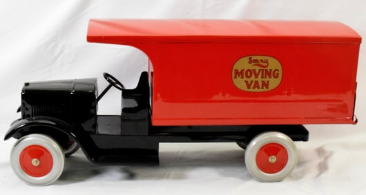 SONNY PRESS STEEL MOVING VAN DELIVERY TRUCK
