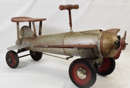 KEYSTONE RIDE-ON PRESSED STEEL AIRPLANE