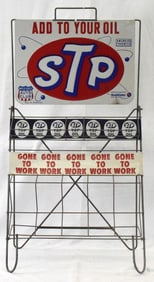 1960's "STP" METAL DISPLAY WIRE RACK