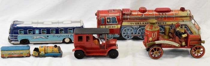 VINTAGE 1950'S/60'S JAPAN TIN LITHO TOYS