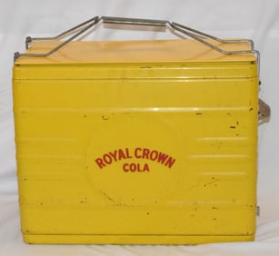 VINTAGE YELLOW ROYAL CROWN COLA COOLER