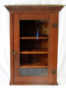 1900 OAK SINGLE DOOR WALL MEDICINE CABINET