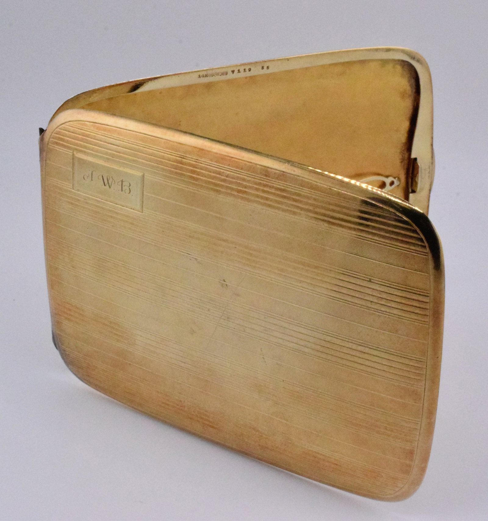 14K YELLOW GOLD CIGARETTE CASE - 2
