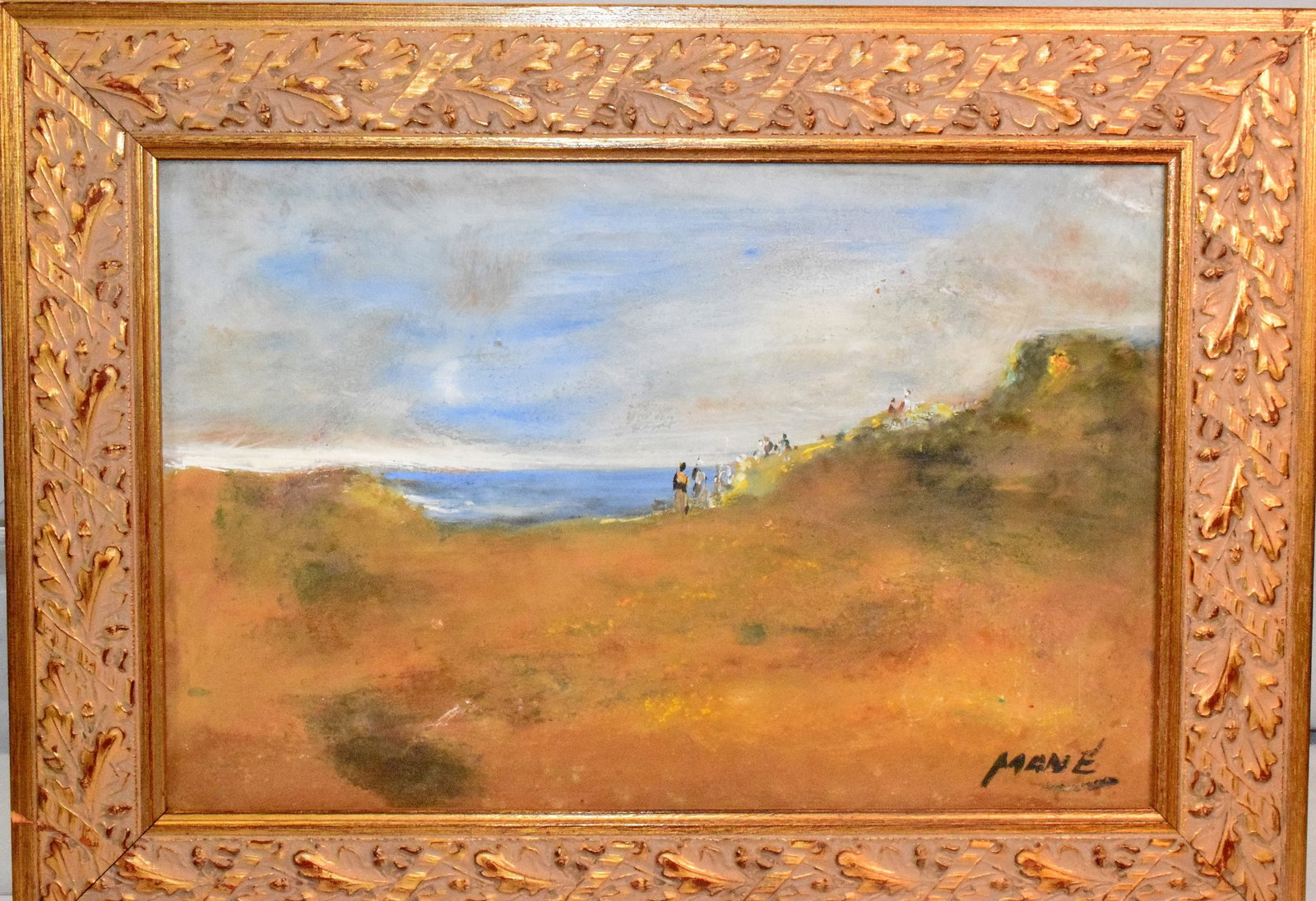 COASTAL DUNE LANDSCAPE PAINTING SIGNED MANE (1 of 6)