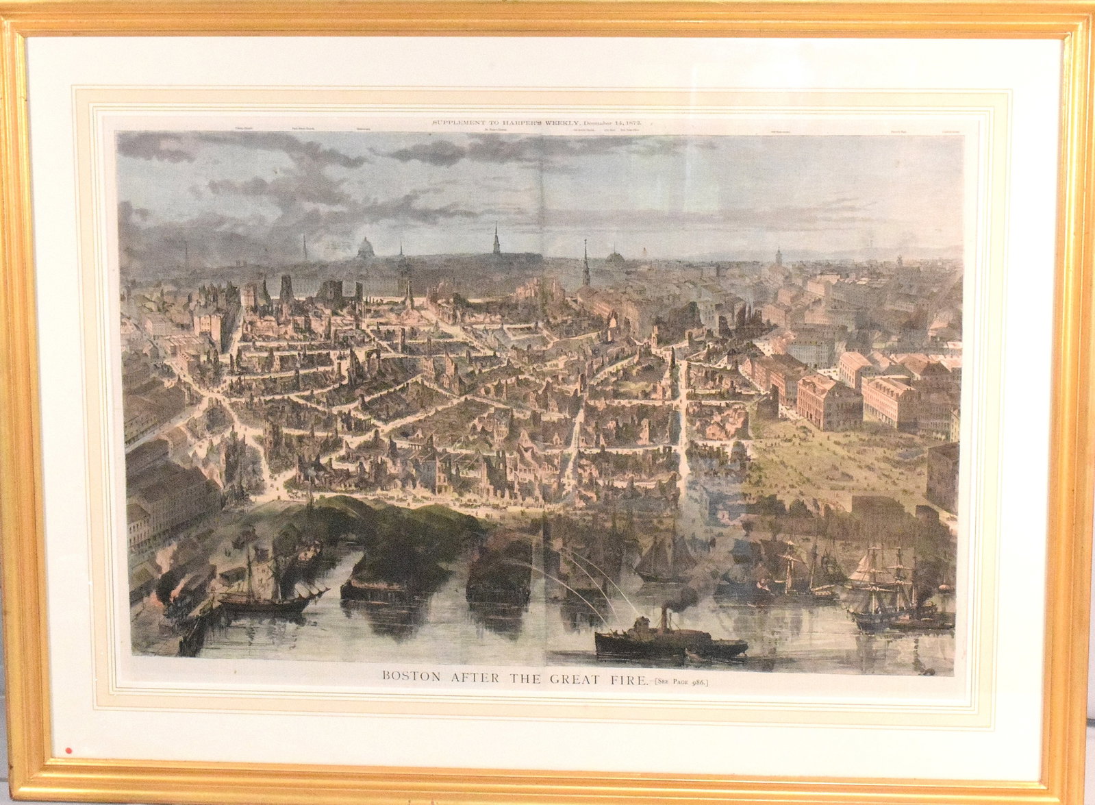 HARPERS WEEKLY AFTER THE GREAT FIRE ENGRAVING (1 of 12)