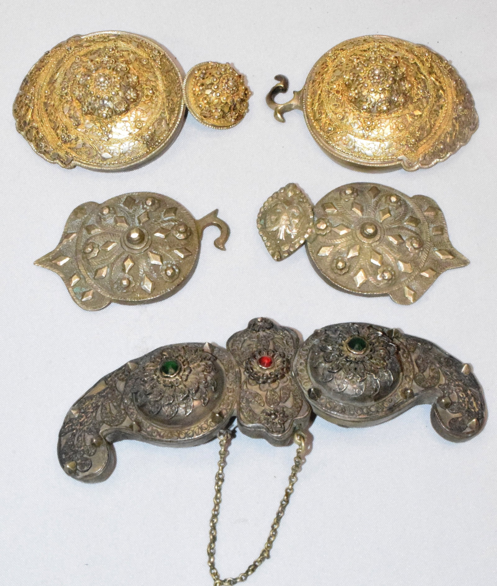 ANTIQUE OTTOMAN BALKAN / TURKEY BELT CLASPS (1 of 6)