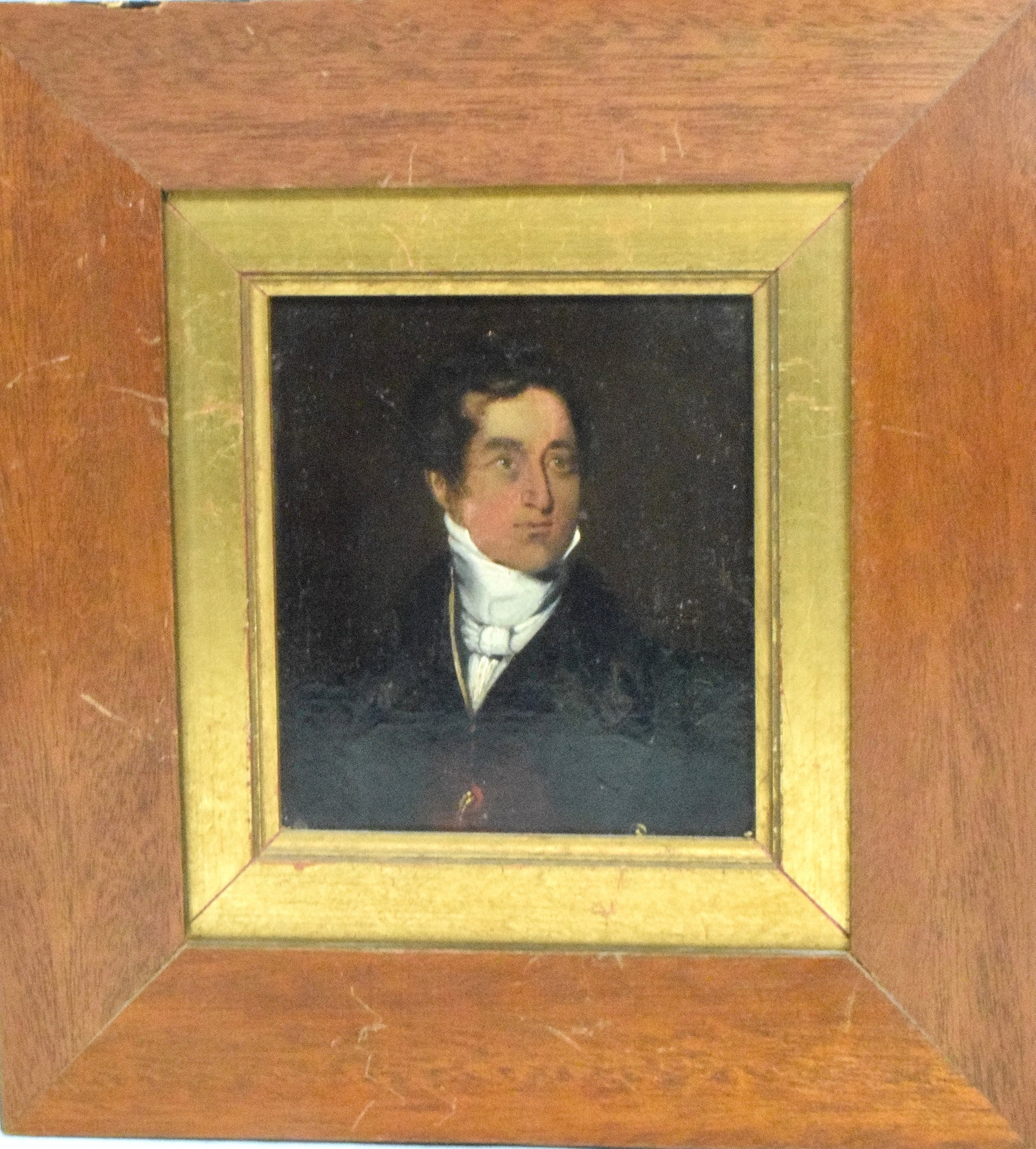 MINITURE SCOTTISH PORTRAIT OIL PAINTING (1 of 6)